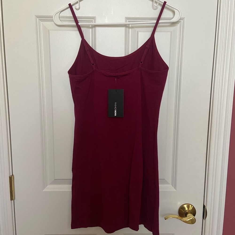 Xxxnotforsale Katie Cami Slip Dress - Burgundy - Picture 5 of 5